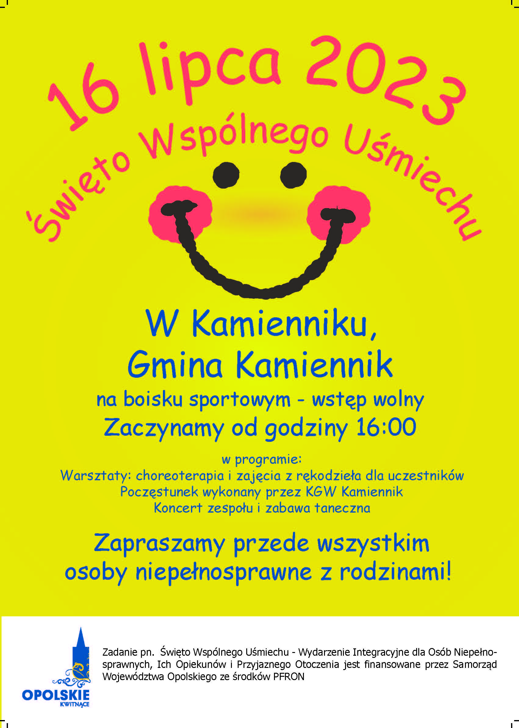 Święto Wspólnego Uśmiechu – Wydarzenie Integracyjne dla Osób Niepełnosprawnych, Ich Opiekunów i Przyjaznego Otoczenia